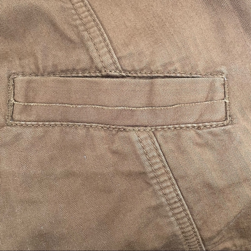 Hei Hei ANTHROPOLOGIE Womens Cargo VEST Faux FUR Removable Collar Size XS Brown - Picture 10 of 13